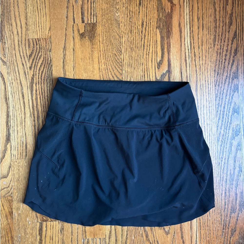 Athleta Black Run With It Skort